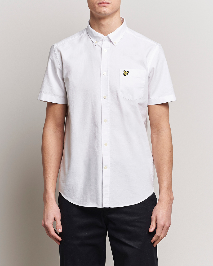 Herren | Kurzarmhemden | Lyle & Scott | Lightweight Oxford Short Sleeve Shirt White