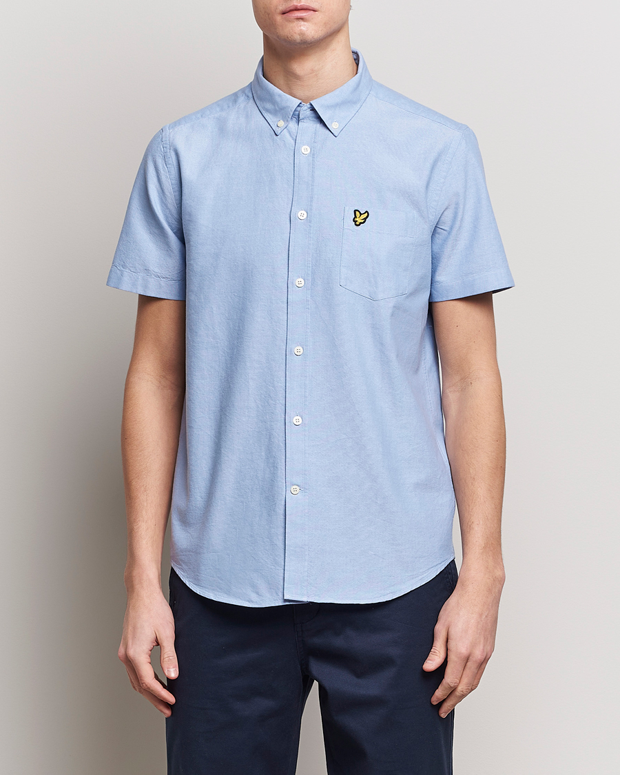 Herren | Freizeithemden | Lyle & Scott | Lightweight Oxford Short Sleeve Shirt Riviera