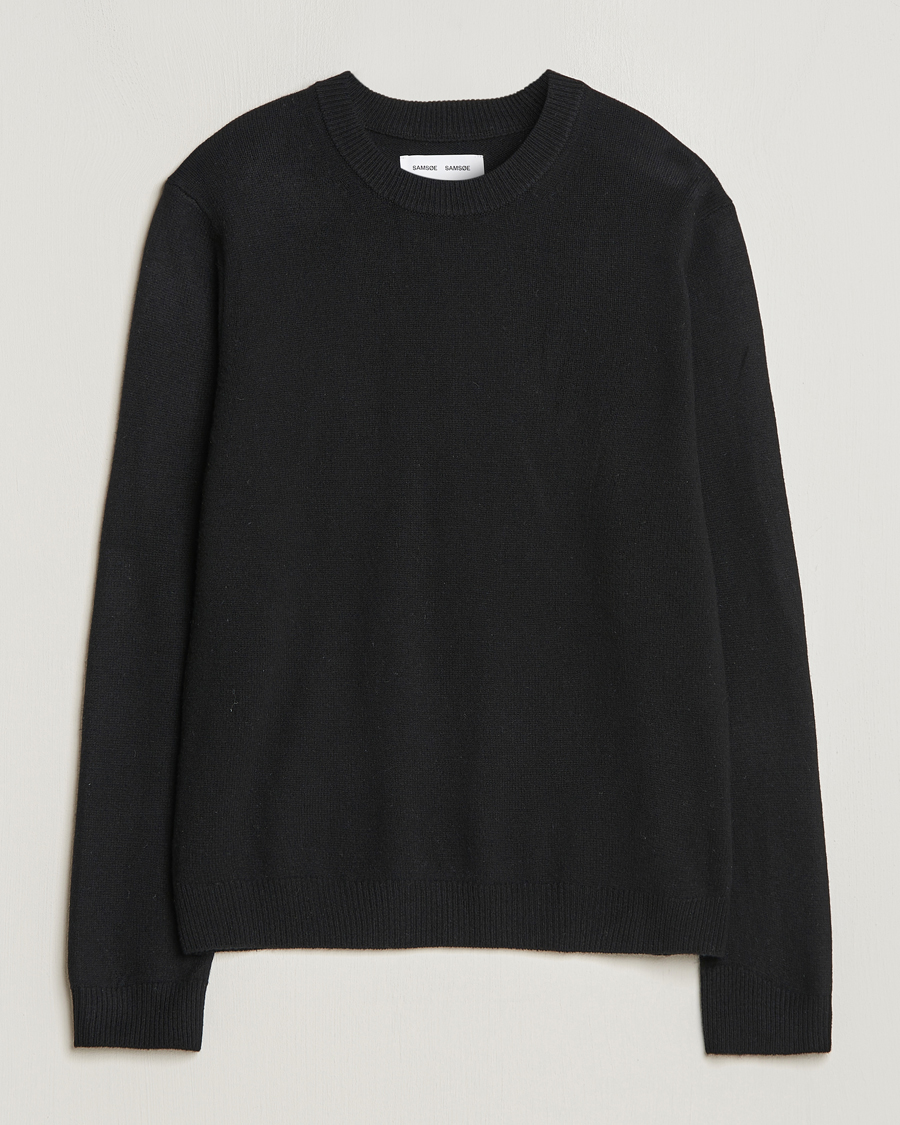 Herren | Pullover | Samsøe Samsøe | Isak Crew Neck Black
