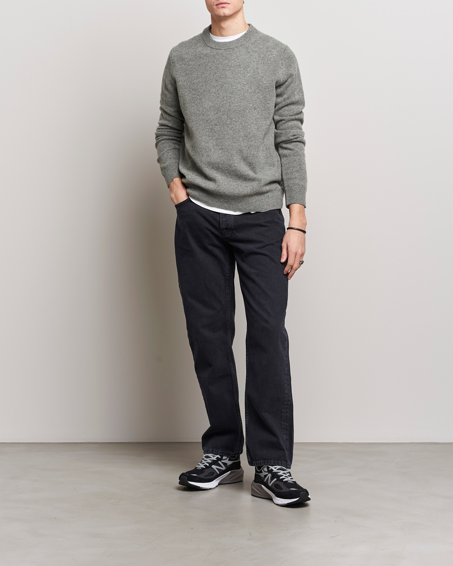 Herren | Pullover | Samsøe Samsøe | Isak Crew Neck Dark Grey