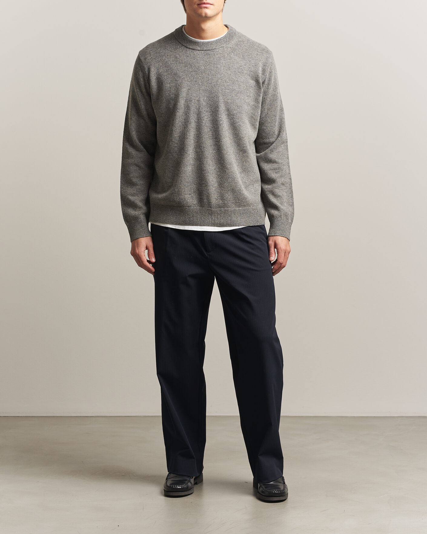 Herren | Pullover | Samsøe Samsøe | Isak Crew Neck Dark Grey