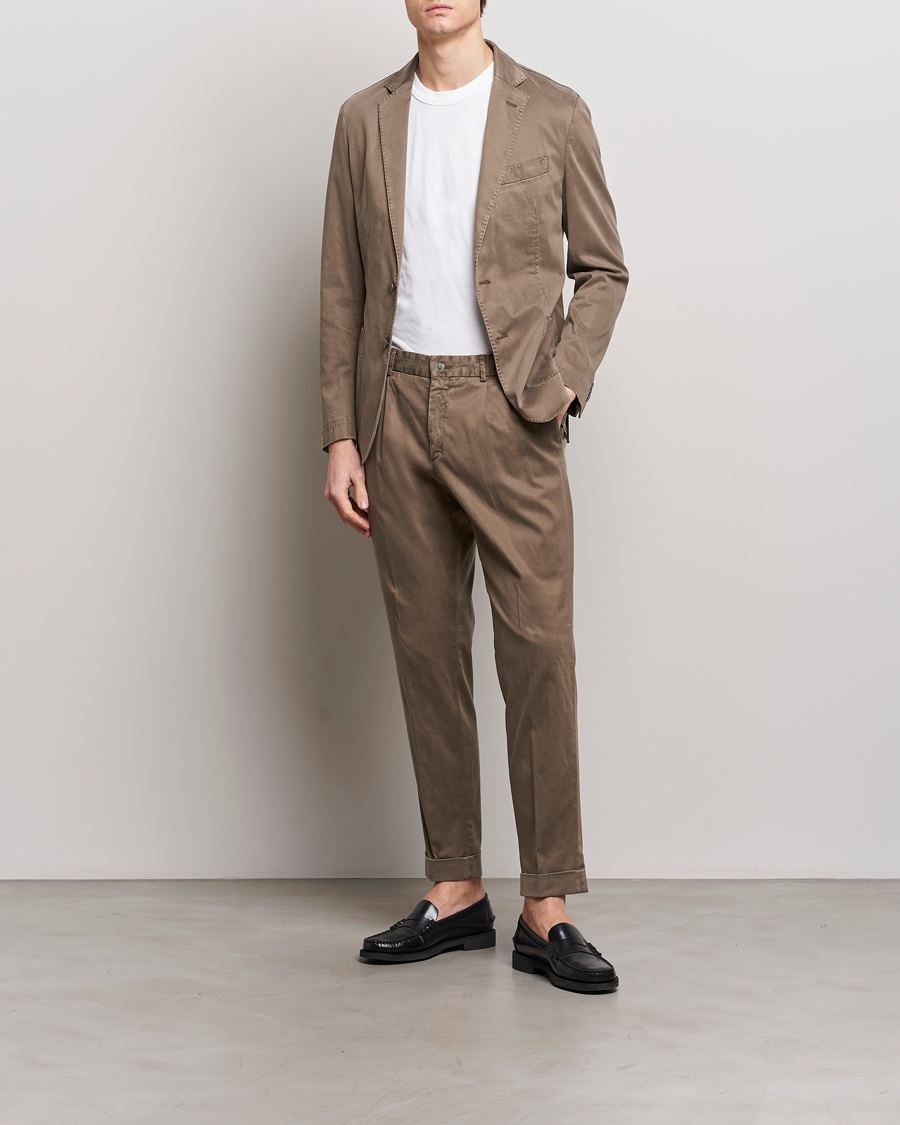 Herren | Zweiteilige Anzüge | BOSS BLACK | Hanry Cotton Suit Open Brown