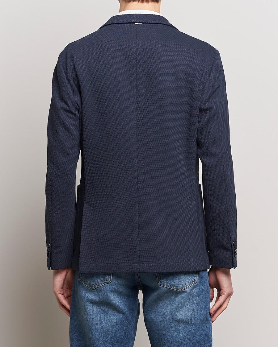 Herren | Sakkos | BOSS BLACK | Hanry Structured Jersey Blazer Dark Blue