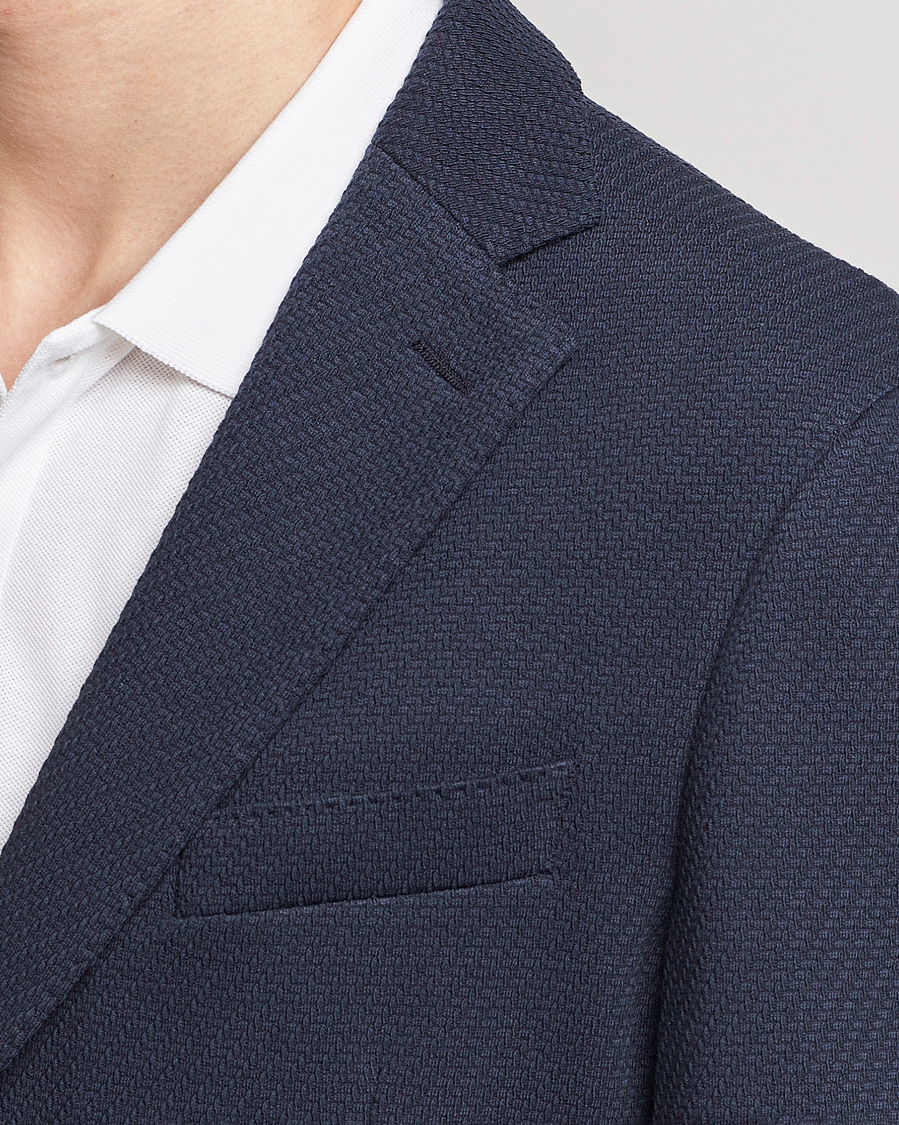Herren | Sakkos | BOSS BLACK | Hanry Structured Jersey Blazer Dark Blue