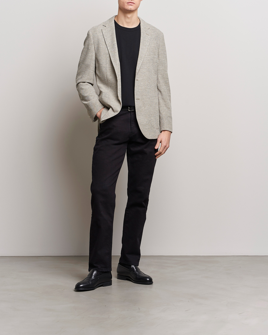 Herren | Sakkos | BOSS BLACK | Jaye Regular Fit Jersey Blazer Light Beige
