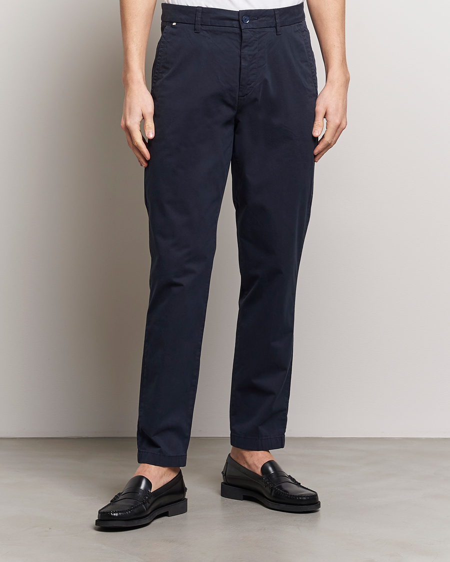 Herren | Smart Casual | BOSS BLACK | Kaiton Cotton Pants Dark Blue