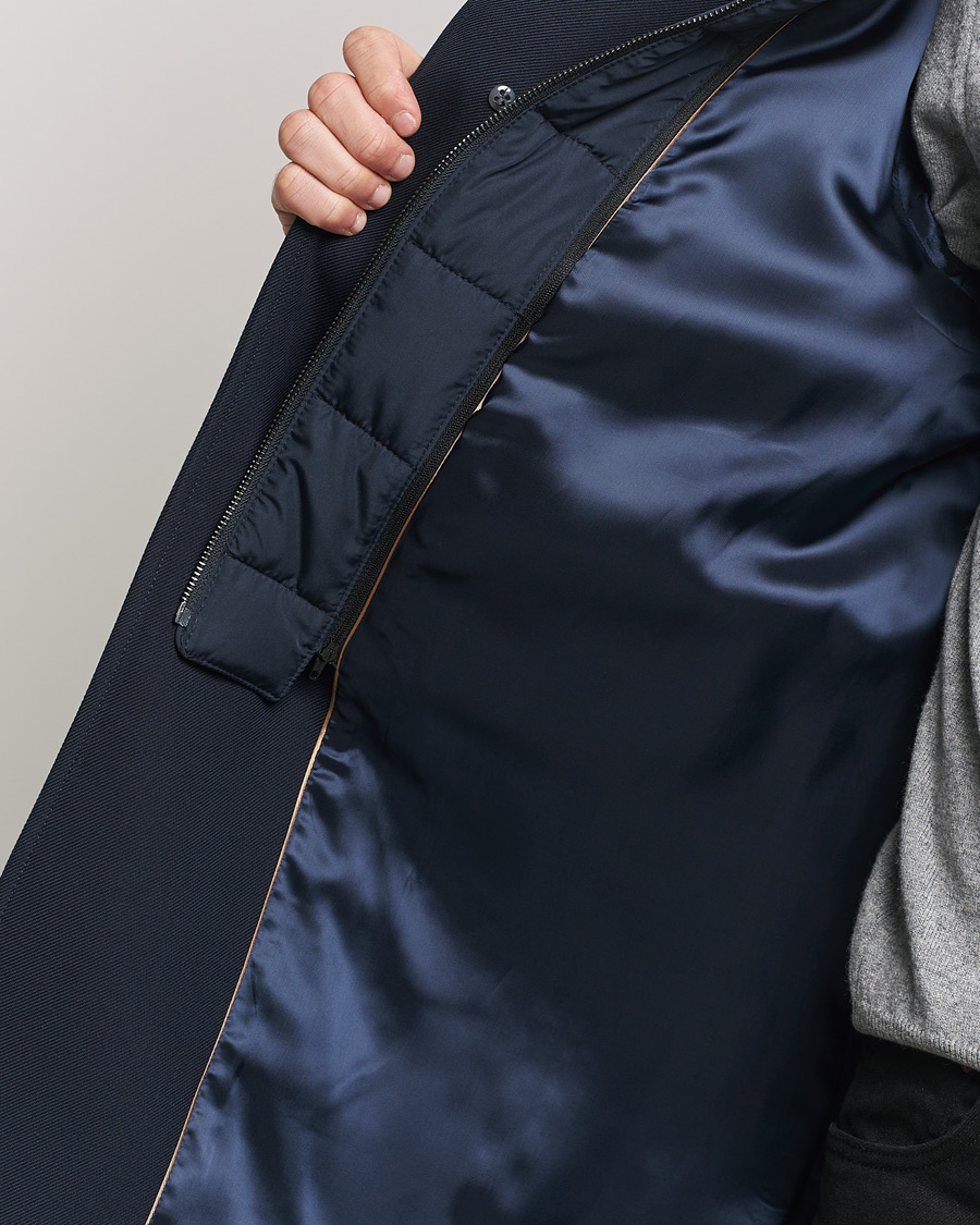 Herren | Jacken | BOSS BLACK | Hyde Cotton Coat Dark Blue