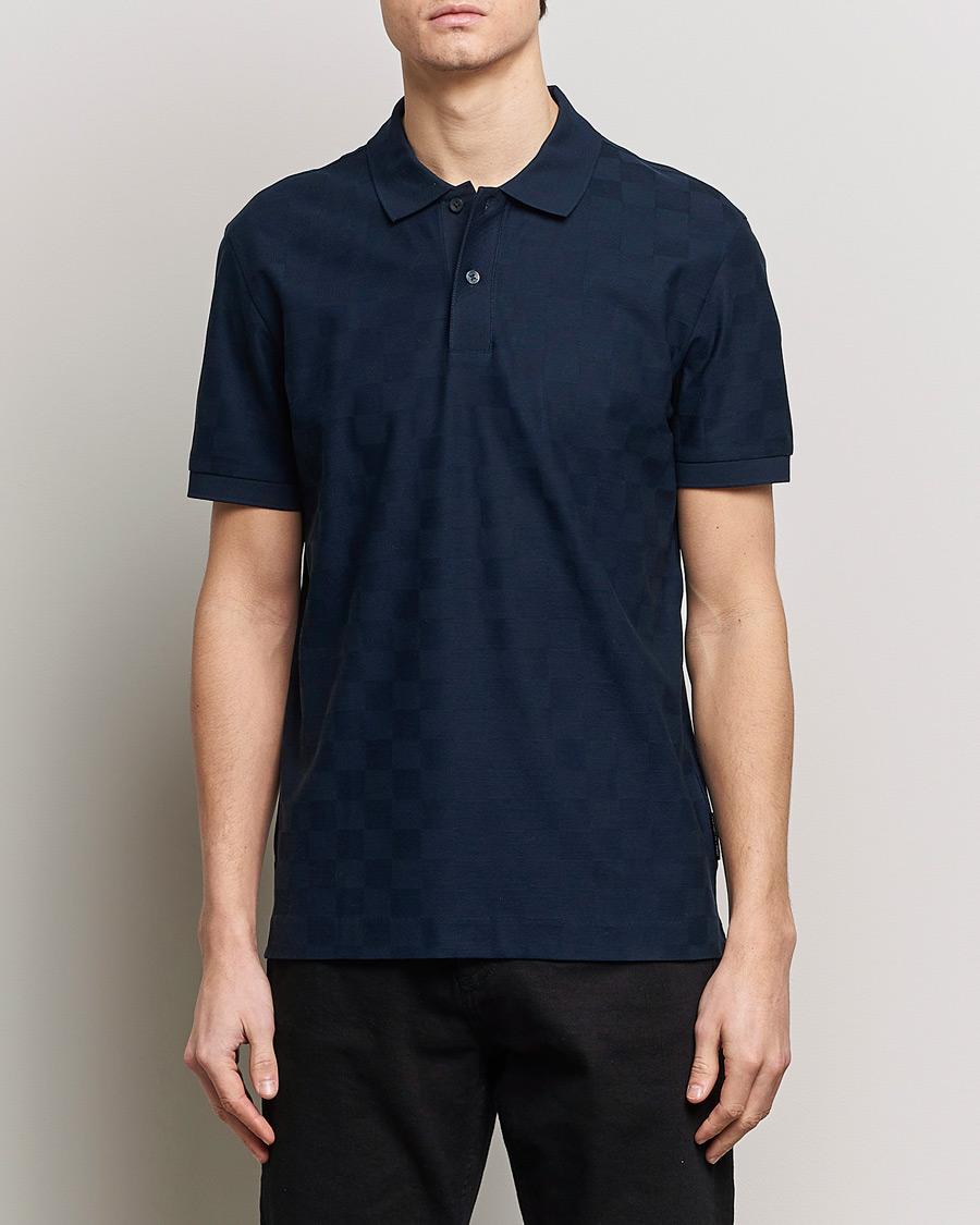 Men | Polo Shirts | BOSS BLACK | Porsche Parlay Jersey Piké Dark Blue