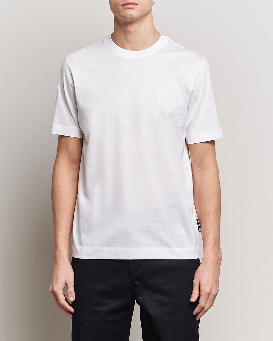 Herren | Kurzarm T-Shirt | BOSS BLACK | Porsche Thompson T-Shirt White