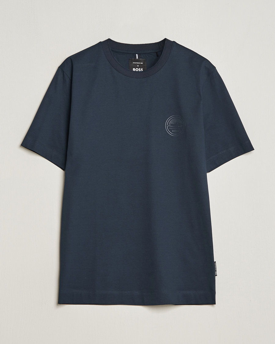 Herren | T-Shirts | BOSS BLACK | Porsche Thompson T-Shirt Dark Blue
