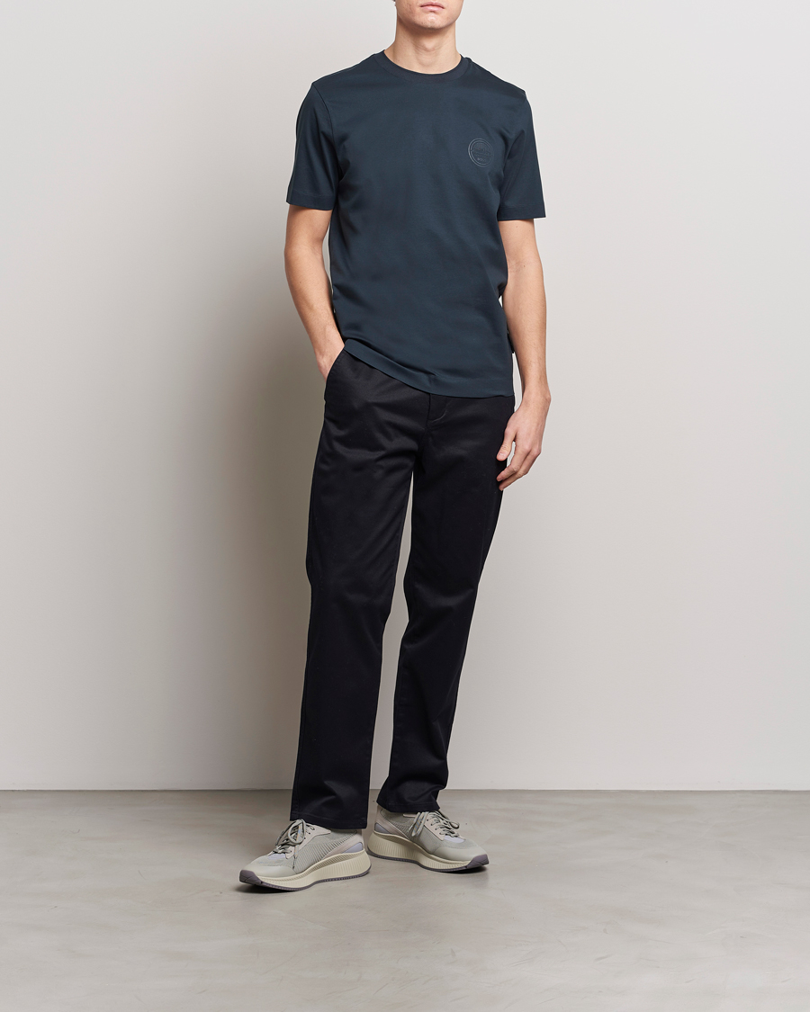 Herren | T-Shirts | BOSS BLACK | Porsche Thompson T-Shirt Dark Blue
