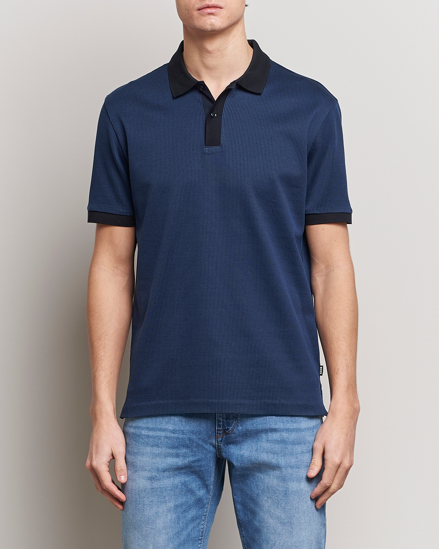 Men | Polo Shirts | BOSS BLACK | Parlay Jersey Piké Dark Blue
