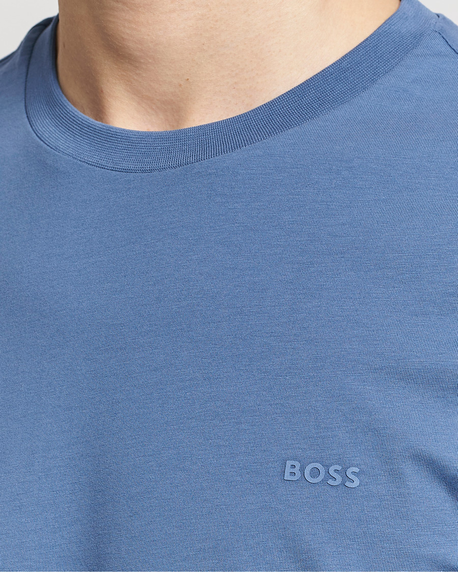 Herren | T-Shirts | BOSS BLACK | Thompson Crew Neck T-Shirt Open Blue