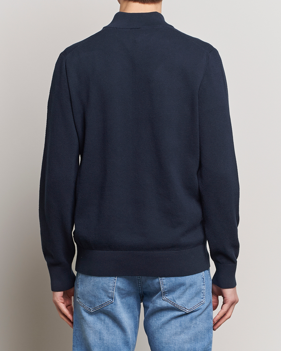 Herren | Pullover | BOSS BLACK | Ebrando Knitted Half Zip Dark Blue