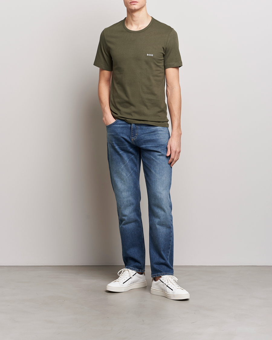 Herren | T-Shirts | BOSS BLACK | 3-Pack Crew Neck T-Shirt Black/Blue/Green