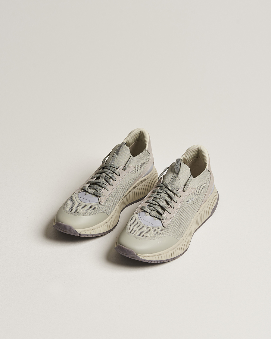 Herren | Sneaker | BOSS BLACK | Titanium Evo Sneaker Open Grey
