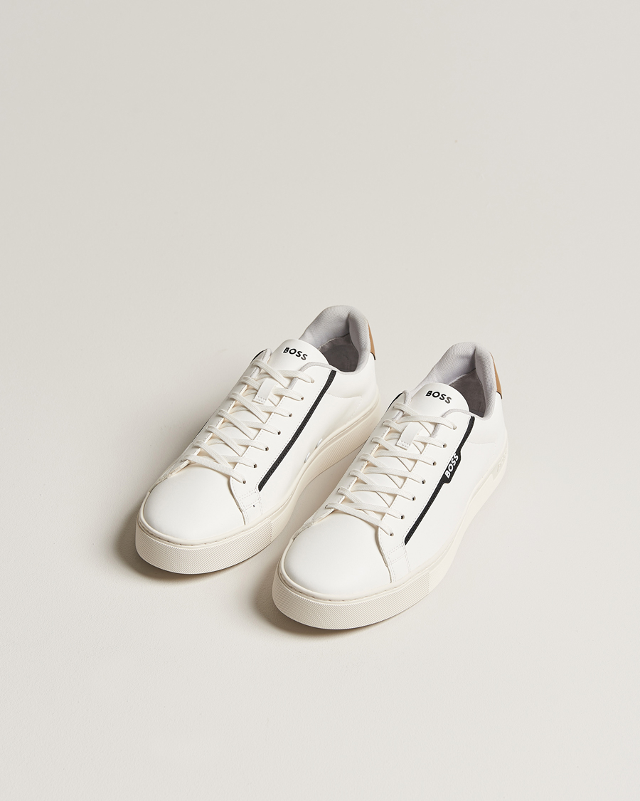 Herren | Sneaker | BOSS BLACK | Rhys Tenn Sneaker Open White