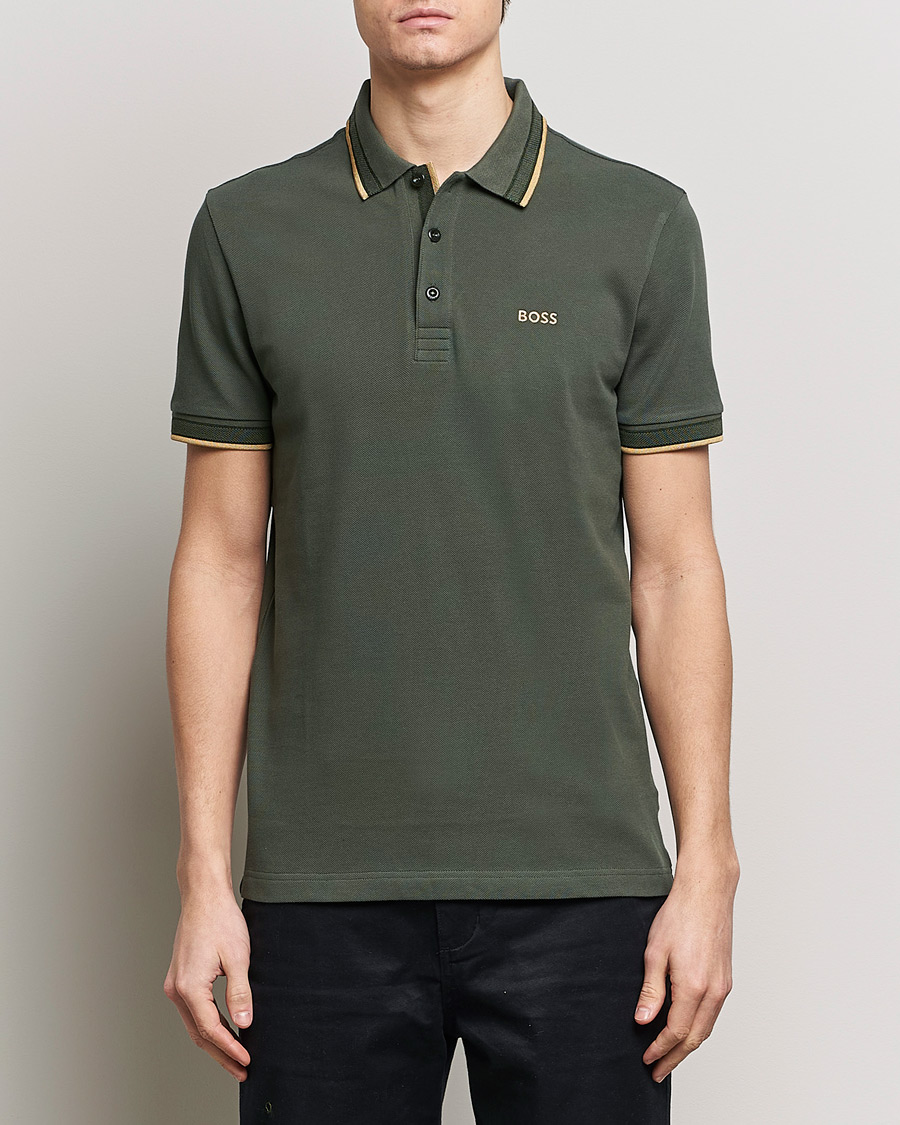 Herren | Poloshirt | BOSS GREEN | Paddy Piké Open Green