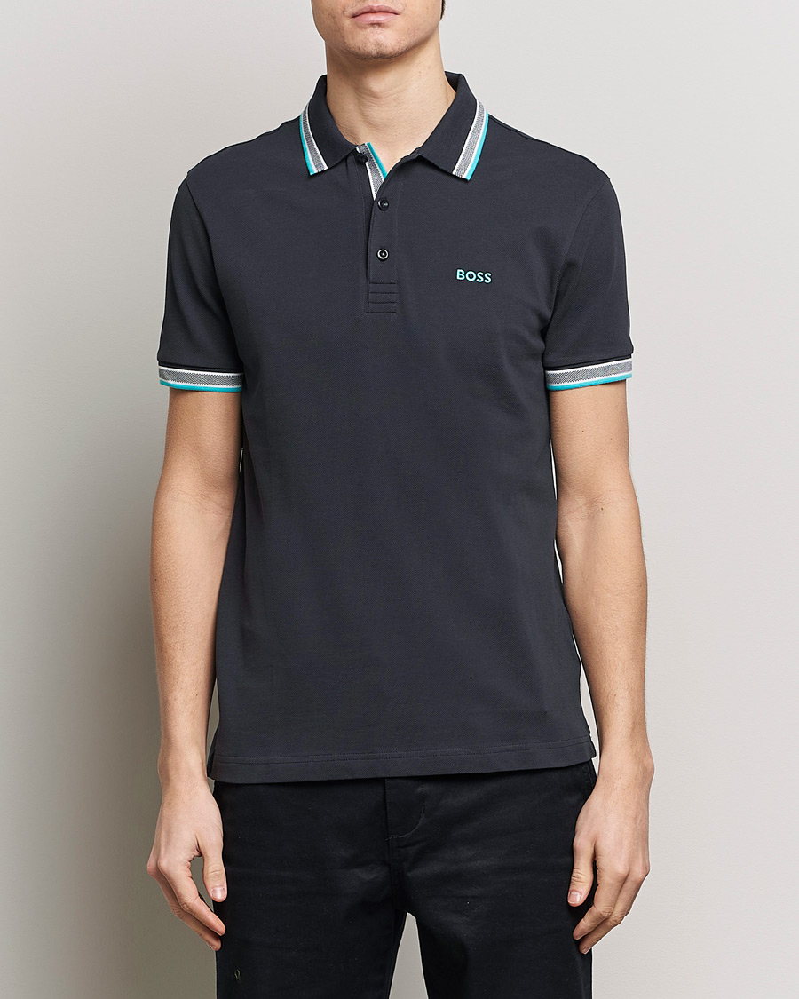 Herren | Kurzarm-Poloshirts | BOSS GREEN | Paddy Piké Dark Blue