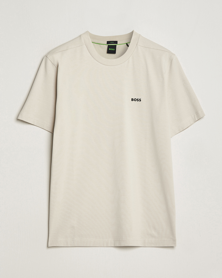 Herren | T-Shirts | BOSS GREEN | Crew Neck T-Shirt Light Beige