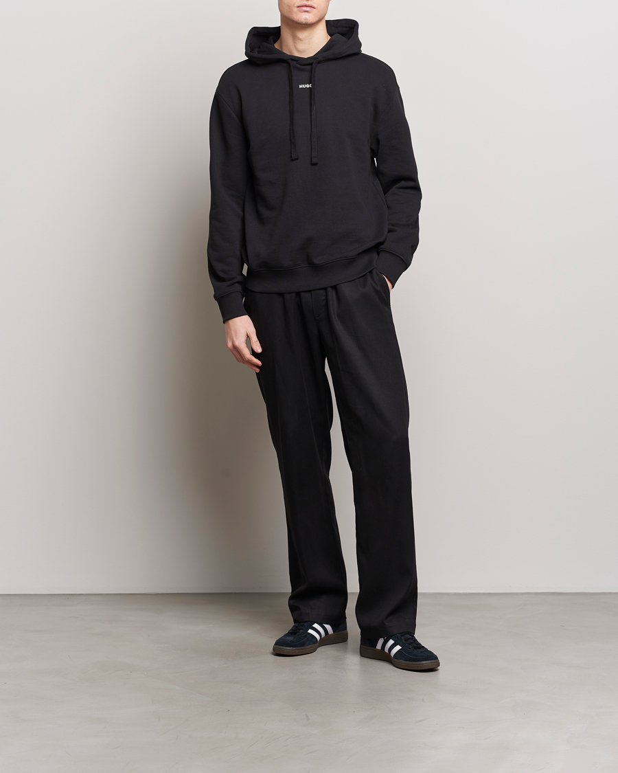 Herren | Pullover | HUGO | Dapo Logo Hoodie Black