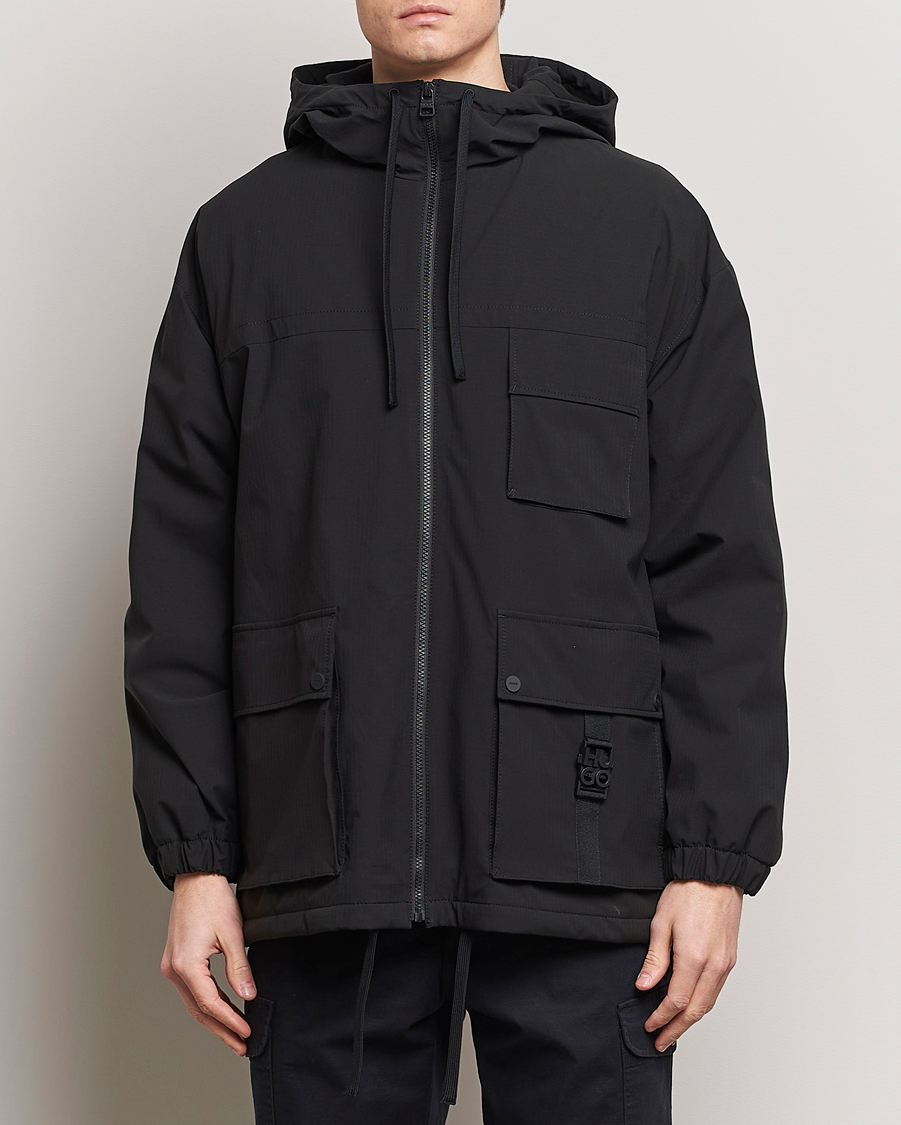 Herren |  | HUGO | Borjo Hooded Jacket Black
