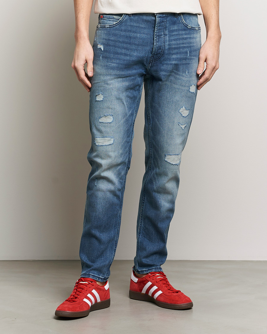 Herren | HUGO | HUGO | 634 Tapered Fit Stretch Jeans Bright Blue