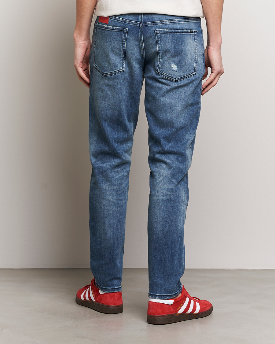 HUGO 634 Tapered Fit Stretch Jeans Bright Blue
