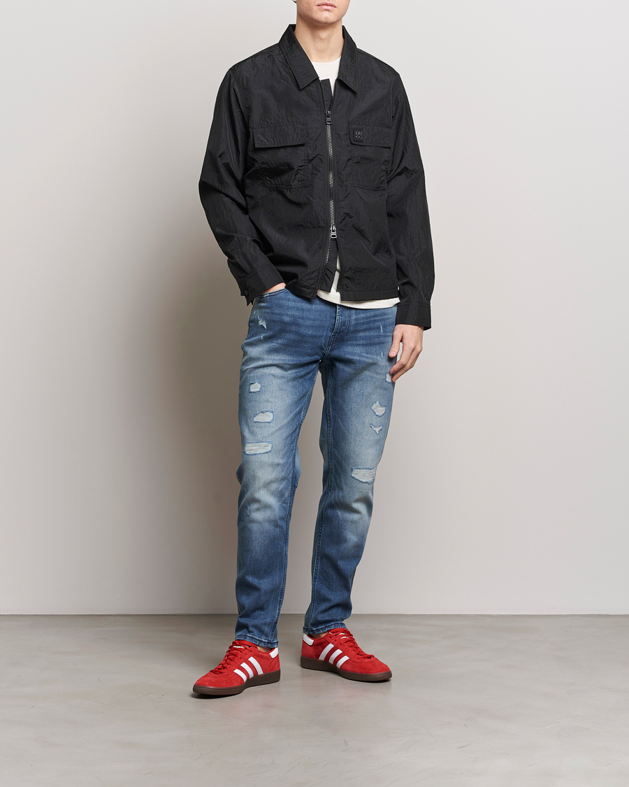 Herren | Hemden | HUGO | Emalo Full-Zip Overshirt Black