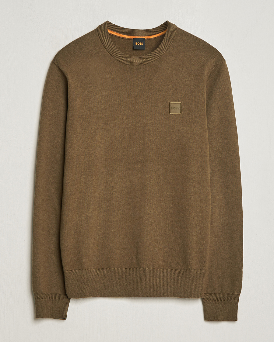 Herren | Pullover | BOSS ORANGE | Kanovano Knitted Sweater Open Green