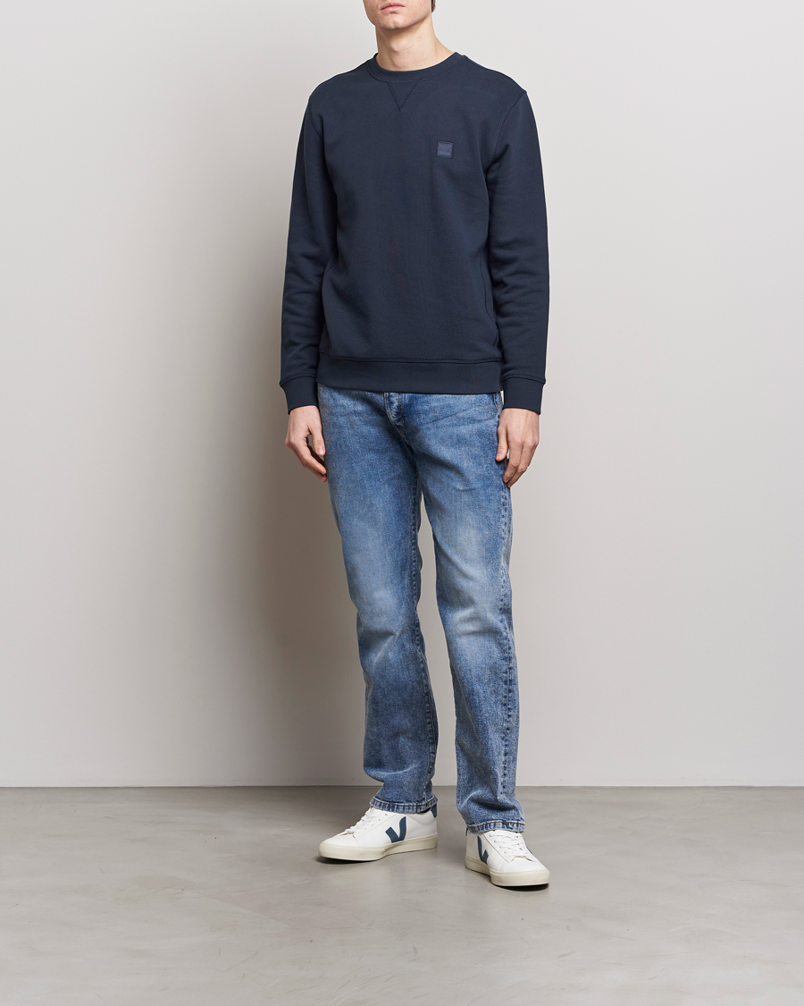 Herren | Pullover | BOSS ORANGE | Westart Logo Sweatshirt Dark Blue