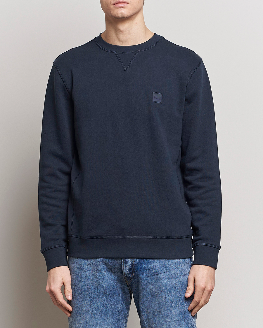 Herren |  | BOSS ORANGE | Westart Logo Sweatshirt Dark Blue