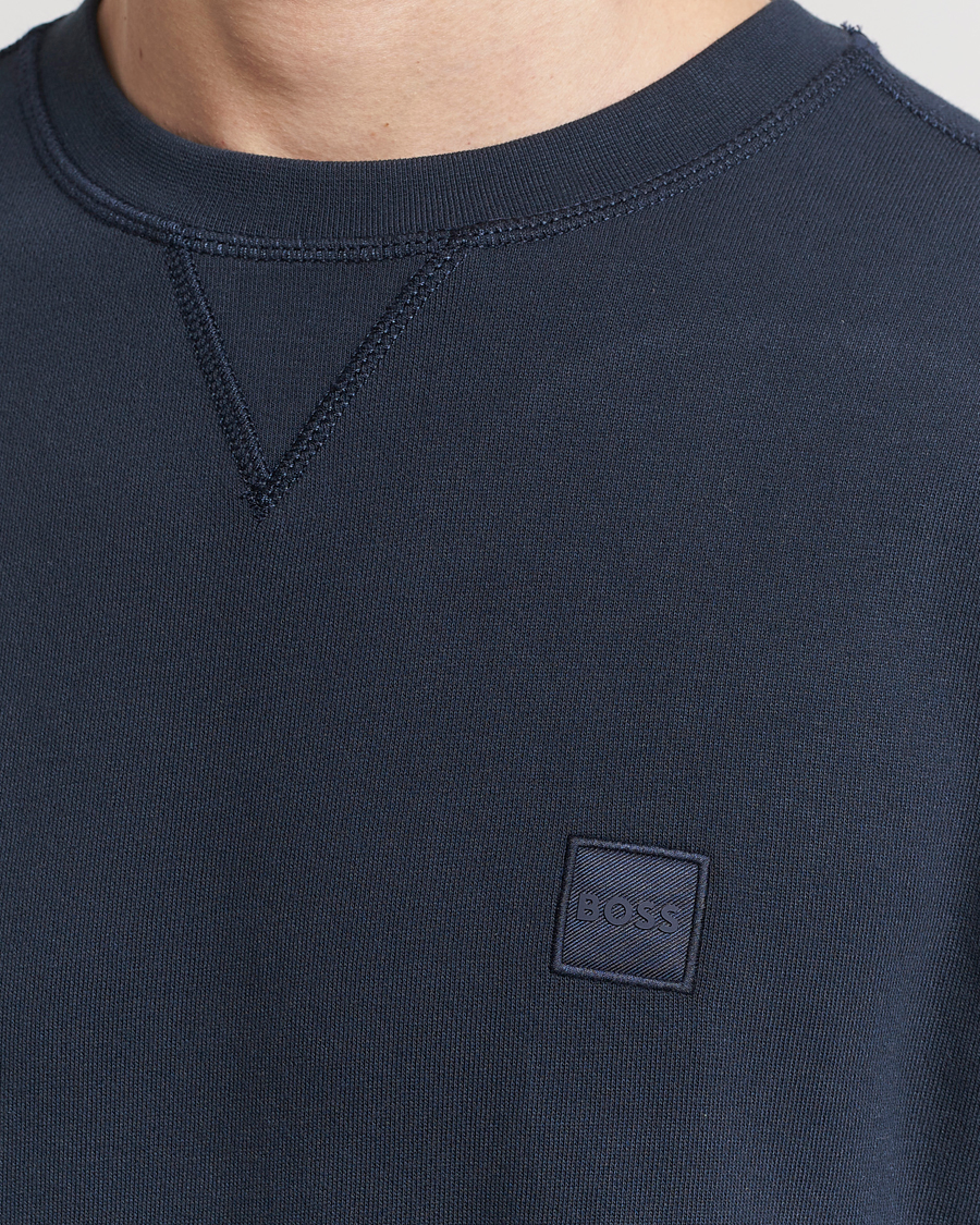 Herren | Pullover | BOSS ORANGE | Westart Logo Sweatshirt Dark Blue