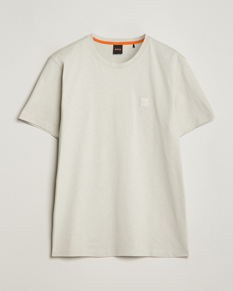 BOSS ORANGE Tales Logo Crew Neck T-Shirt Light Beige bei Care of Carl