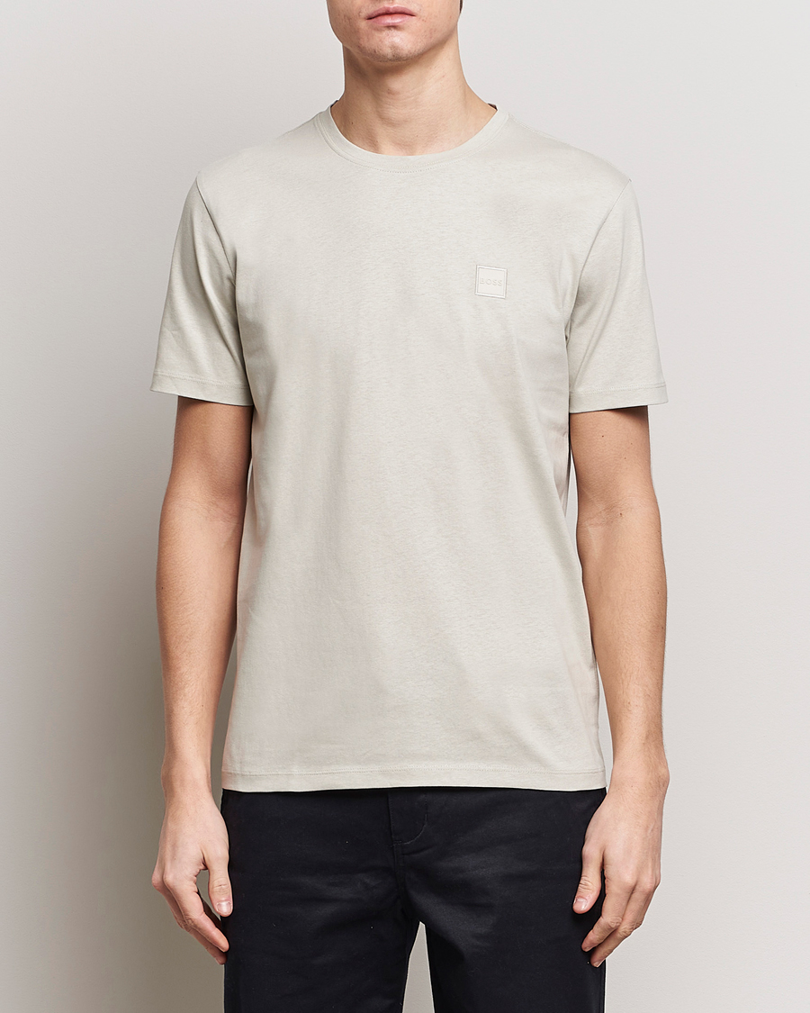 Herren | T-Shirts | BOSS ORANGE | Tales Logo Crew Neck T-Shirt Light Beige