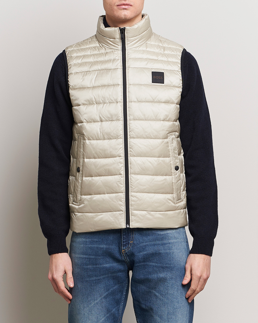 Herren | Sale | BOSS ORANGE | Odeno1 Down Vest Light Beige