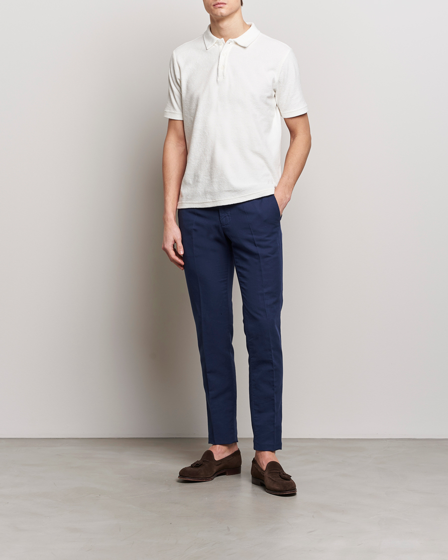 Herren | Poloshirts | Zanone | Terry Cotton Polo White