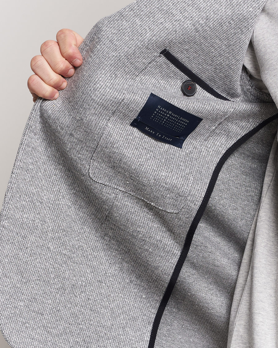 Herren | Sakkos | Harris Wharf London | Linen Blend Blazer Grey