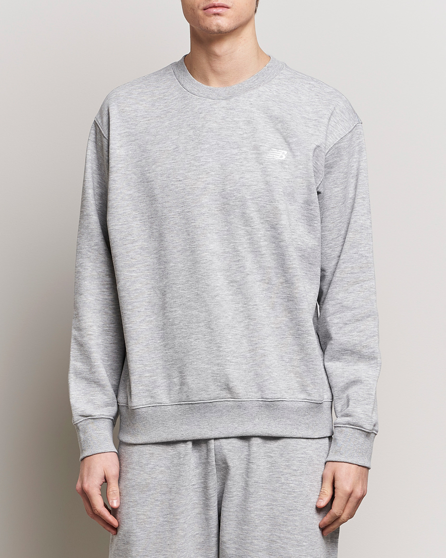 Herren | Graue Sweatshirts | New Balance | Essentials French Terry Sweatshirt Athletic Grey