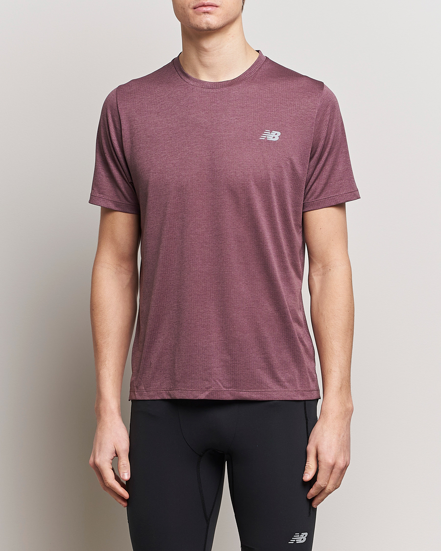 Men | New Balance Running | New Balance Running | Athletics Run T-Shirt Licorice Heather