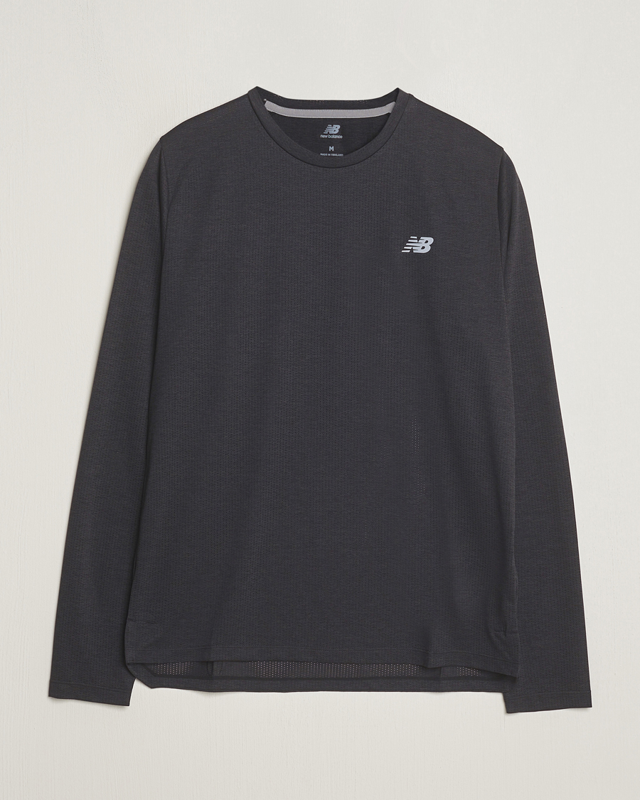 Herren | T-Shirts | New Balance Running | Athletics Run Long Sleeve T-Shirt Black