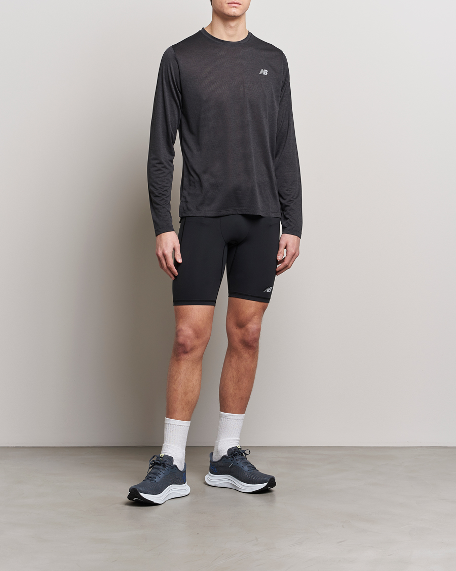 Herren | T-Shirts | New Balance Running | Athletics Run Long Sleeve T-Shirt Black
