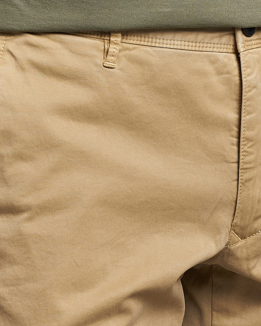 Herren | Hosen | Incotex | Slim Fit Garment Dyed Slacks Beige