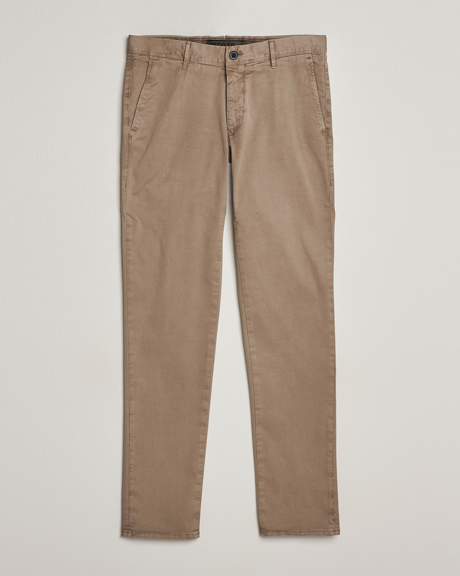 Herren | Hosen | Incotex | Slim Fit Garment Dyed Slacks Light Brown