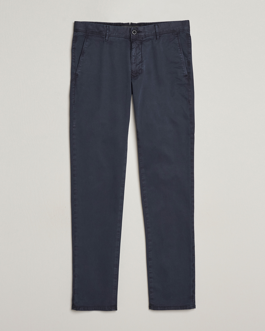 Herren | Hosen | Incotex | Slim Fit Garment Dyed Slacks Navy