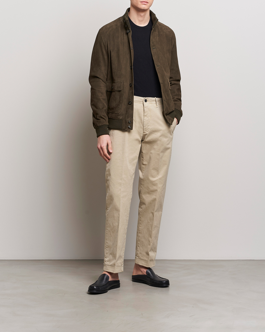 Herren | Hosen | Incotex | Regular Fit Cotton Stretch Slacks Beige
