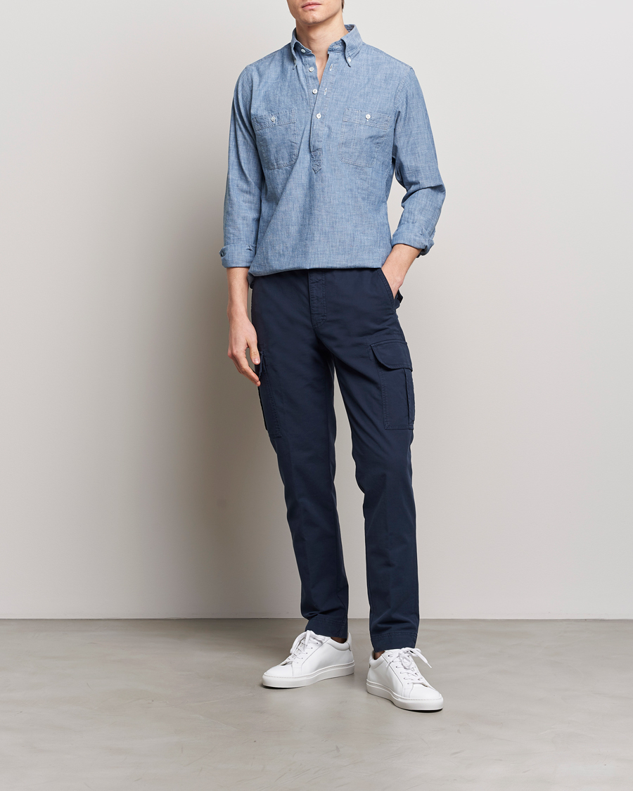 Herren | Hosen | Incotex | Slim Fit Cargo Pants Navy