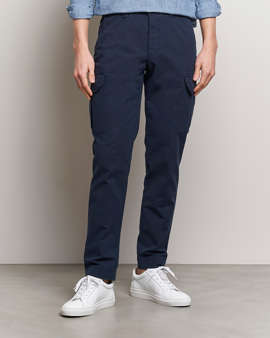 Herren | Italian Department | Incotex | Slim Fit Cargo Pants Navy