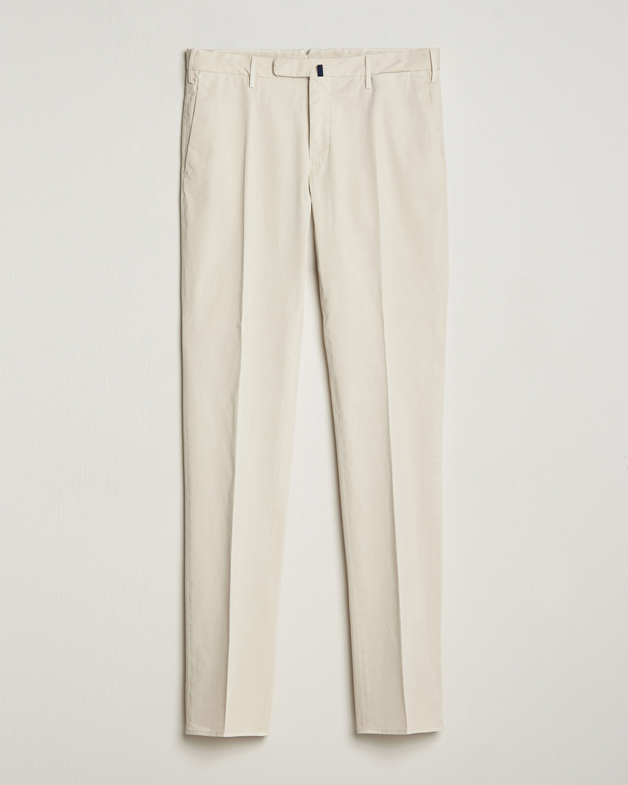 Herren | Hosen | Incotex | Slim Fit Comfort Chinos Off White