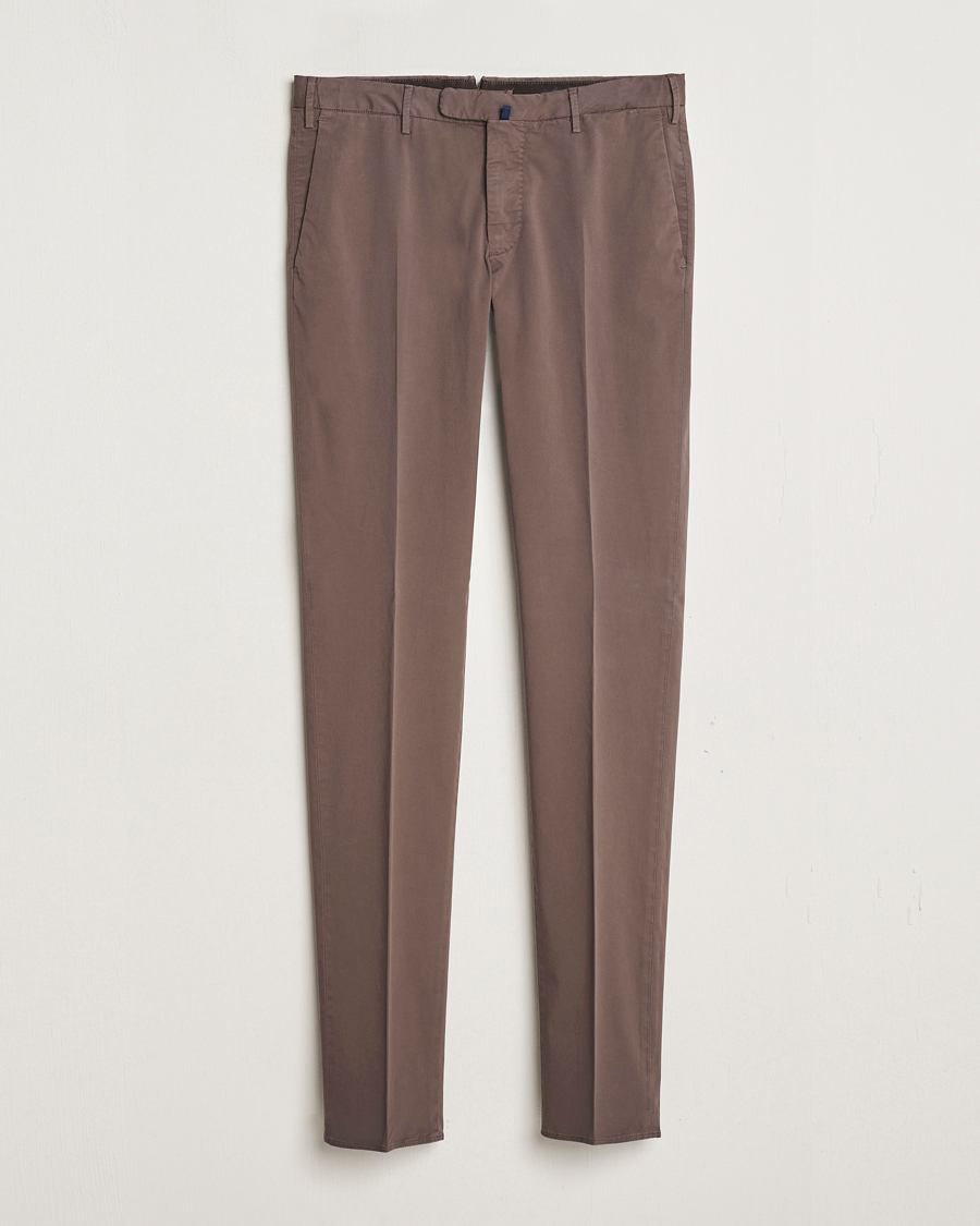 Herren | Hosen | Incotex | Slim Fit Comfort Chinos Dark Brown